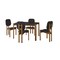Manhattan Comfort Rectangle Dining Set of 5, 47.24 in L, MDF 4-DT-82901-BK - alternate 5
